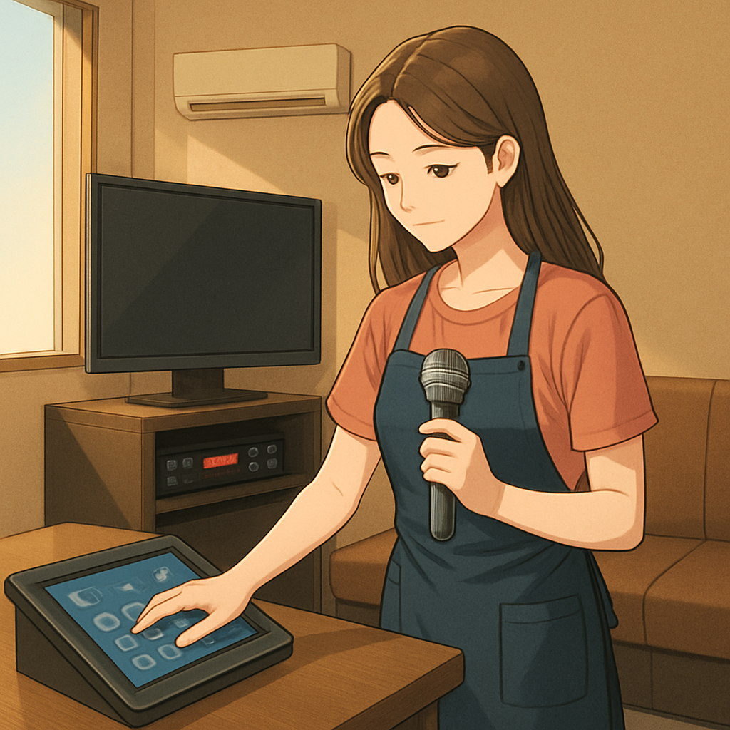 노래방에서 일하는 방법 이미지