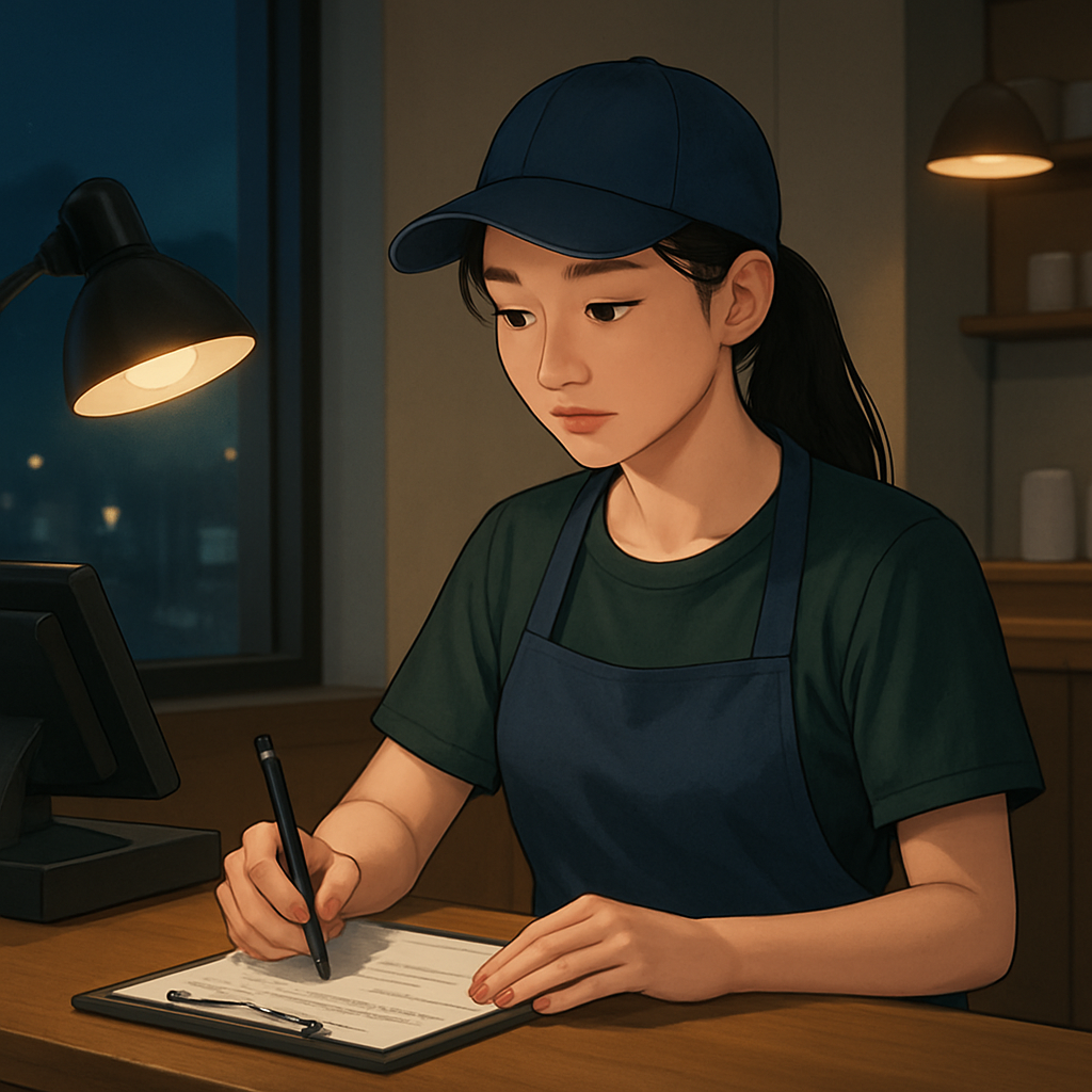 밤 근무 알바 정보 이미지