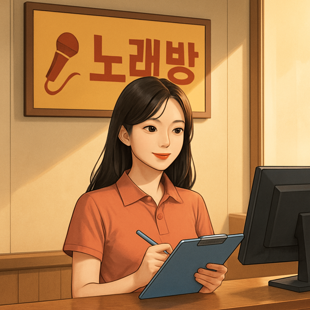 강남 노래방 아르바이트 구인 이미지