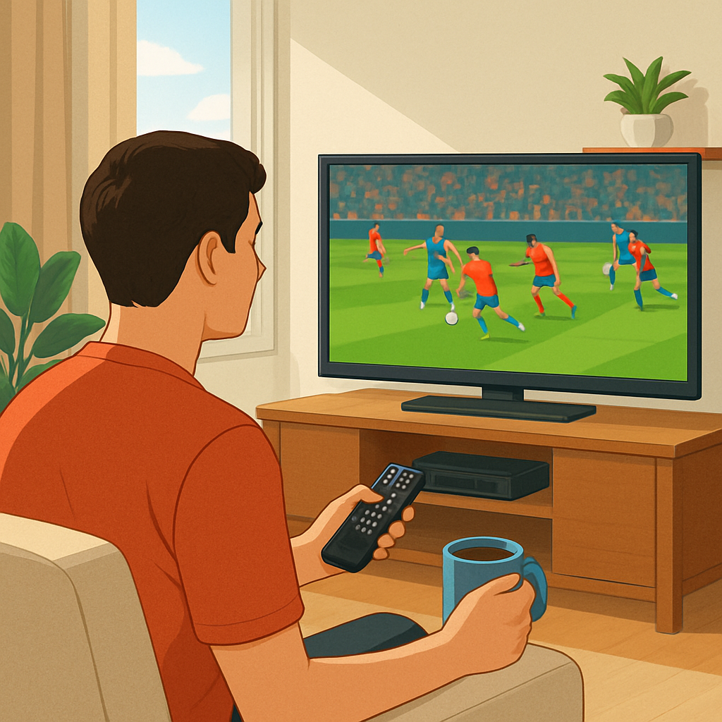 축구 경기 라이브 중계 보는 방법 이미지
