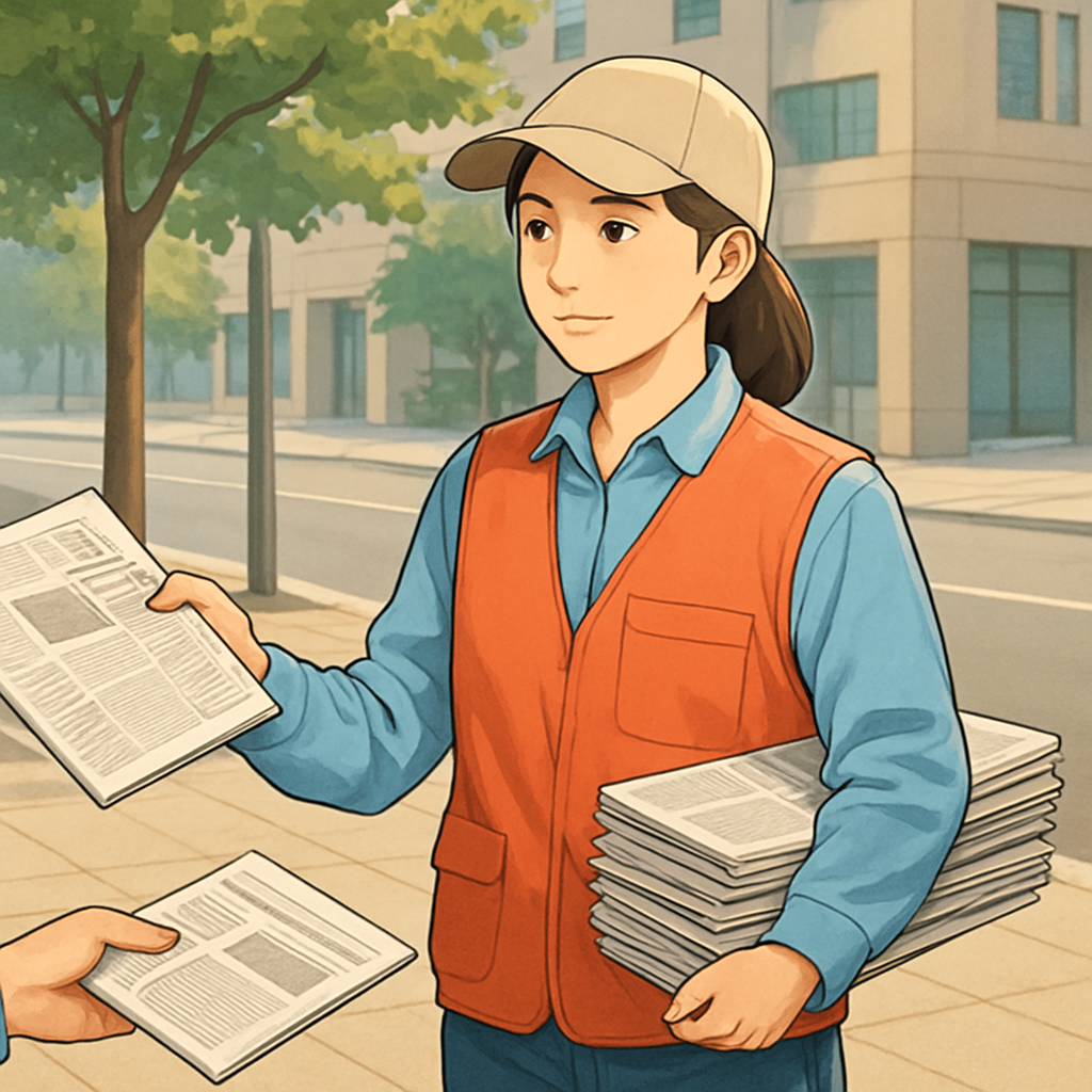 보도알바 급여 수준과 근무시간 이미지