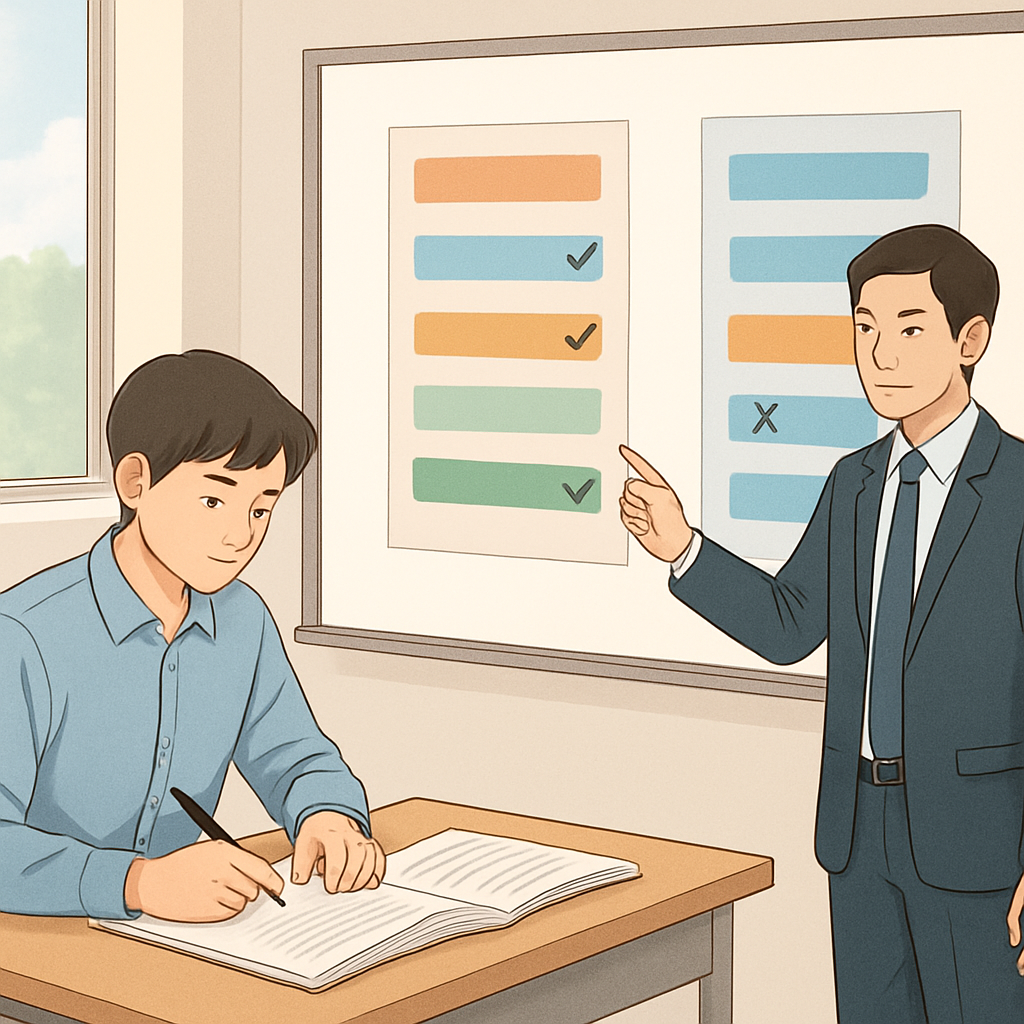 수능 재수학원 커리큘럼 비교 이미지