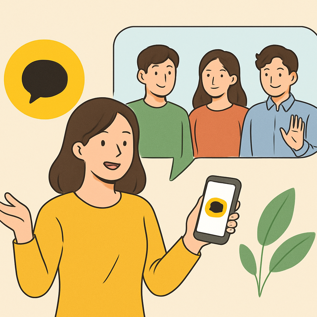 카카오톡 채널 친구 초대 이미지